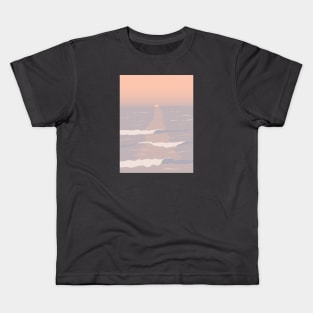 Sunset Waves Over Peru Kids T-Shirt